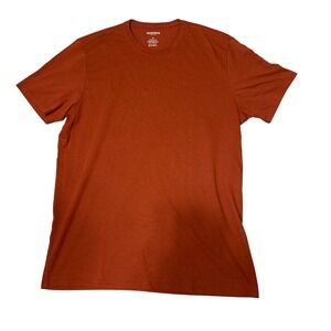 Bonobos Mens Medium Standard Fit Rust Colored Pima Cotton Blend Tee‎